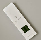 True Grace 12 Luxury Boxed Dinner Candles - Holly Green