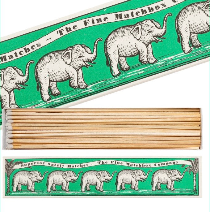 Archivist Long Matchbox Elephants