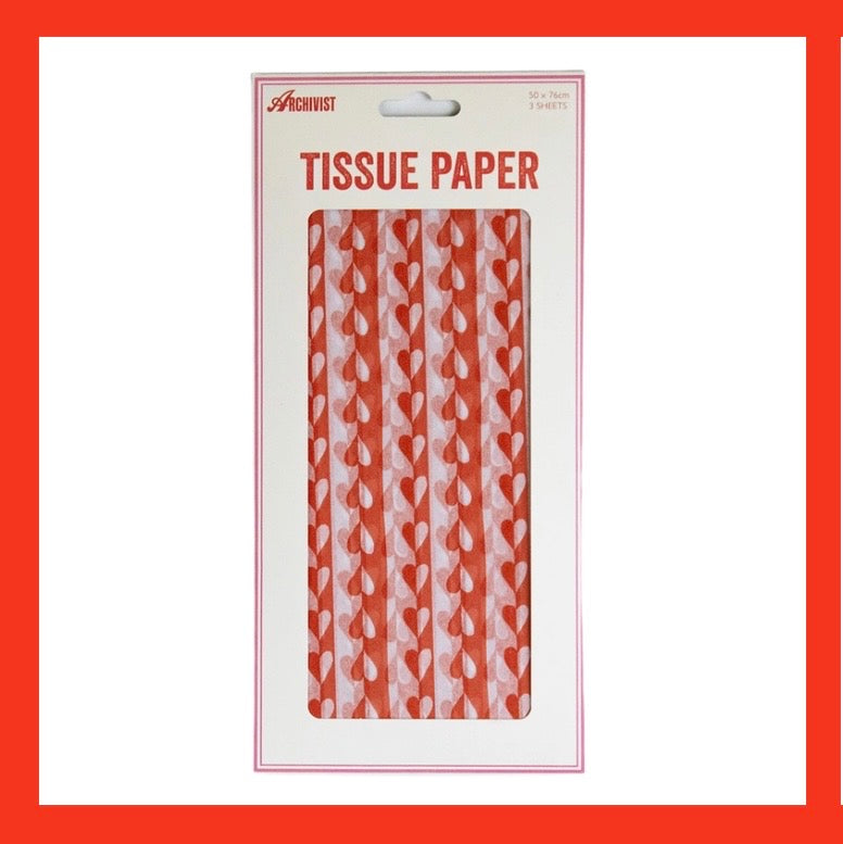 Love Heart Tissue Paper