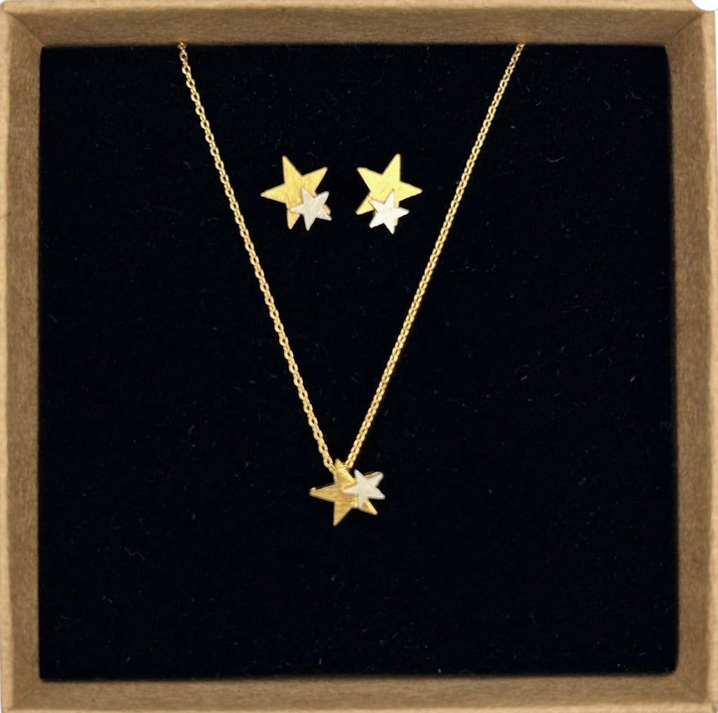 Star Jewellery Set/ Necklace and Earrings
