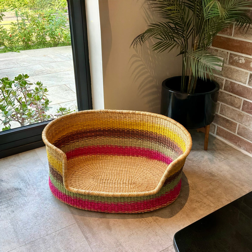 Hand Woven Premium dog bed by FraFra Large