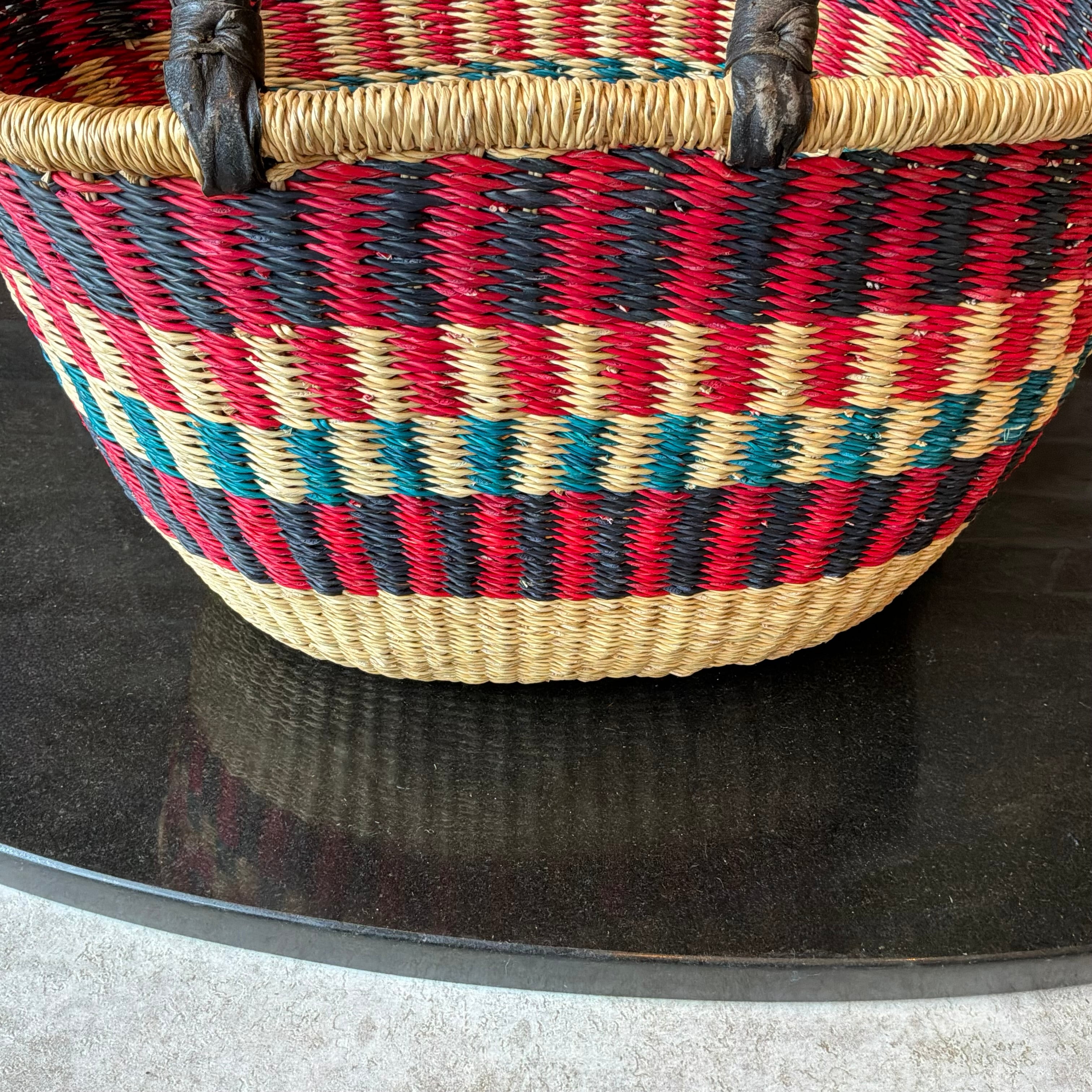 Handwoven Oval Shopping Basket by FraFra Collective