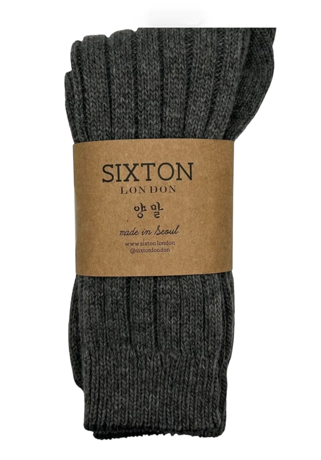 Cashmere/Wool Pair of Cosy Socks -Grey