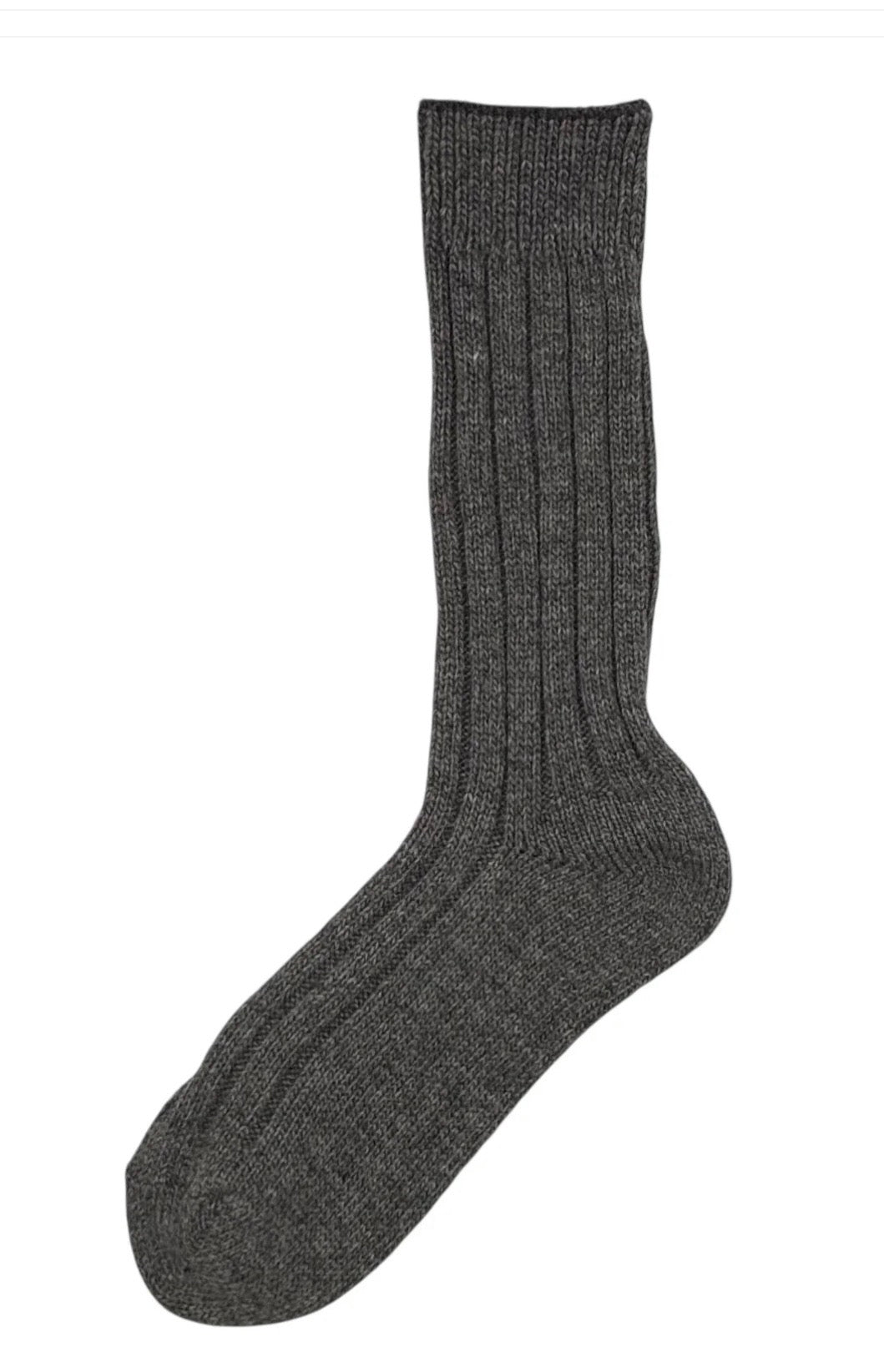 Cashmere/Wool Pair of Cosy Socks -Grey