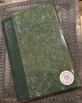 A5 Lined Hardback Journal, Emerald With Olive, Ochre and Light Blue Grey