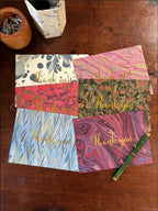 Compton Marbling Six Thank You Postcards with Envelopes.