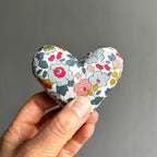 Lavender heart, Love Heart print, in hand