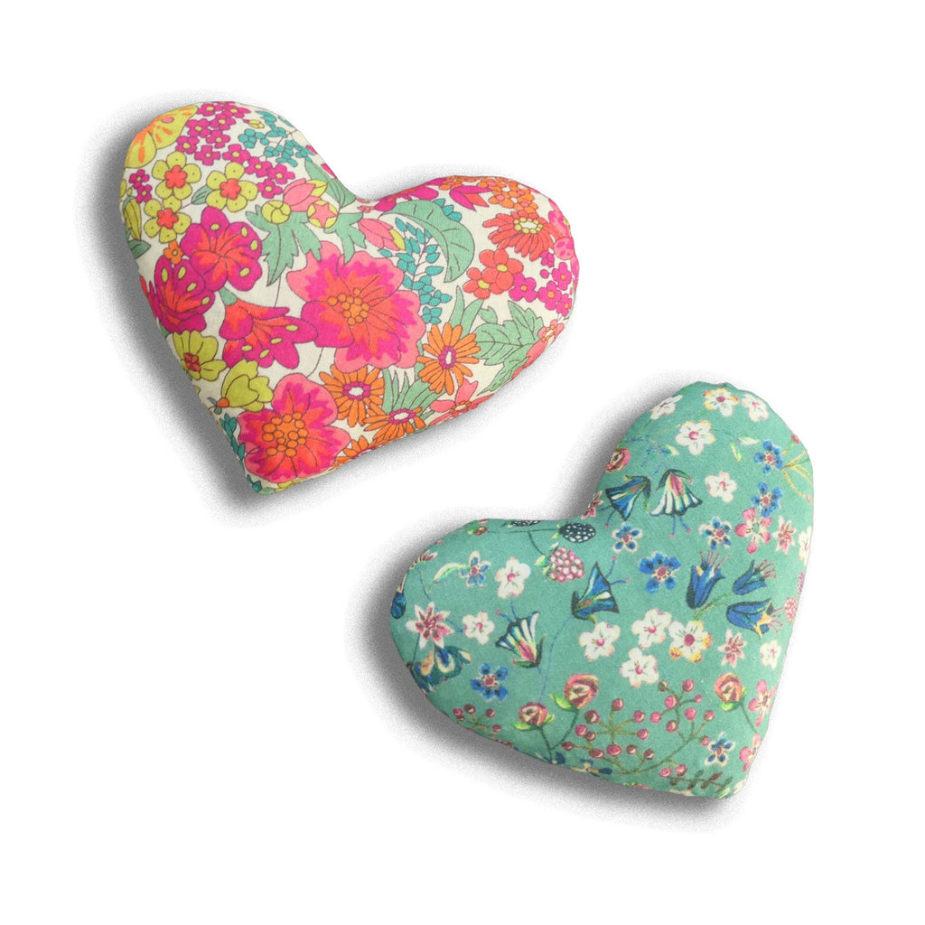 Lavender hearts, Young at Heart print, loose
