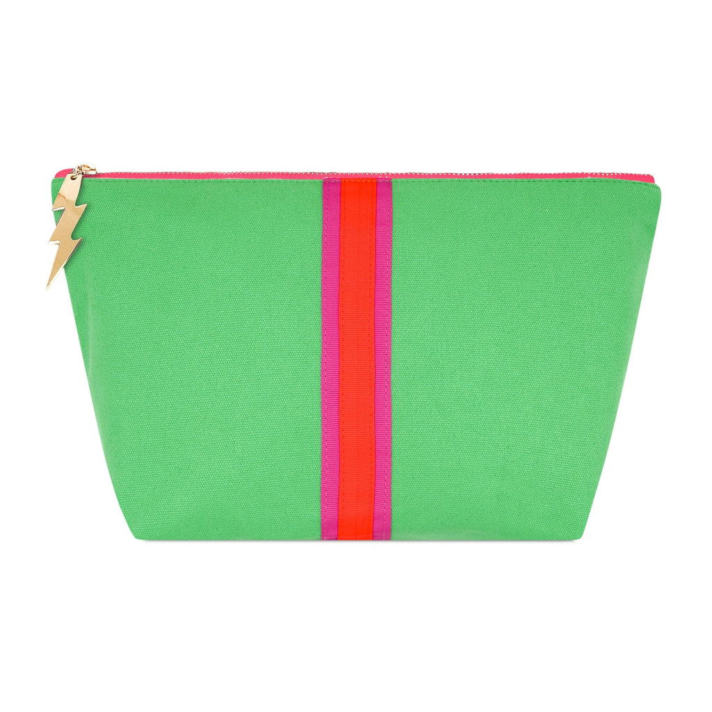 Large Lucky Stripe Bag Emerald