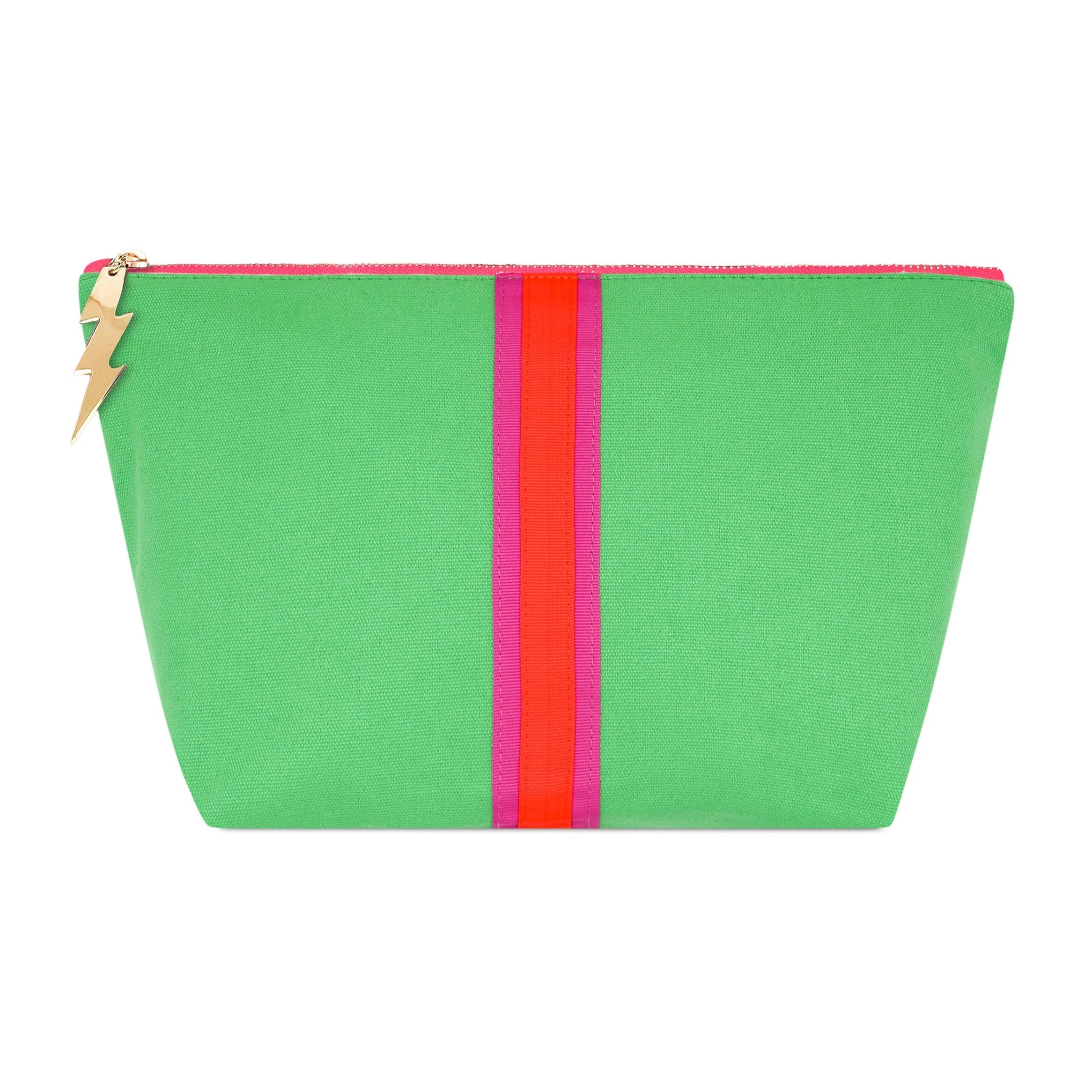Large Lucky Stripe Bag Emerald