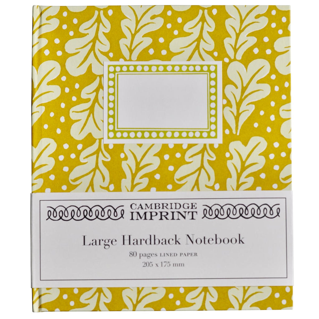 Large Hardback Notebook Quercus Sap Green