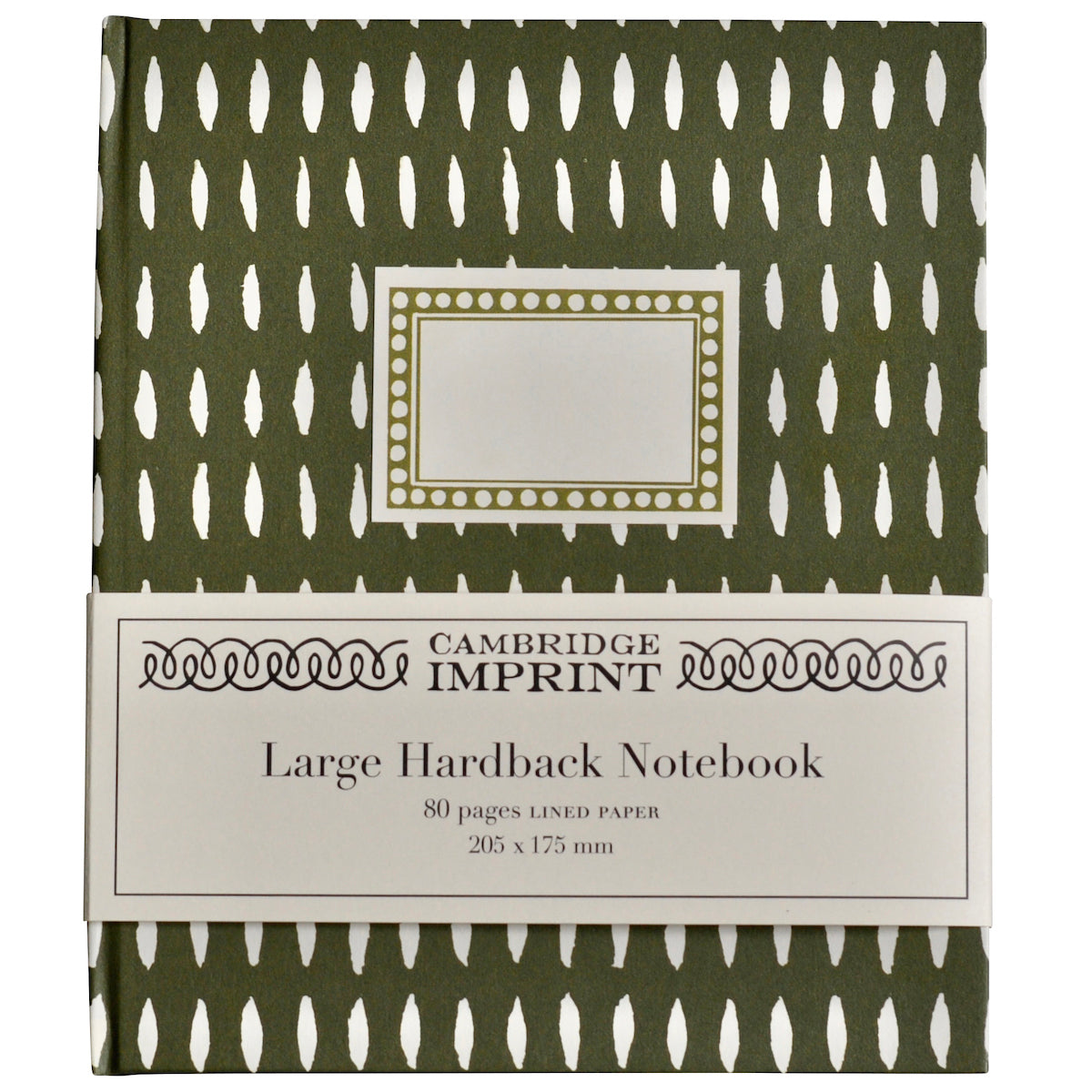 Large Hardback Notebook Seed Dark Olive