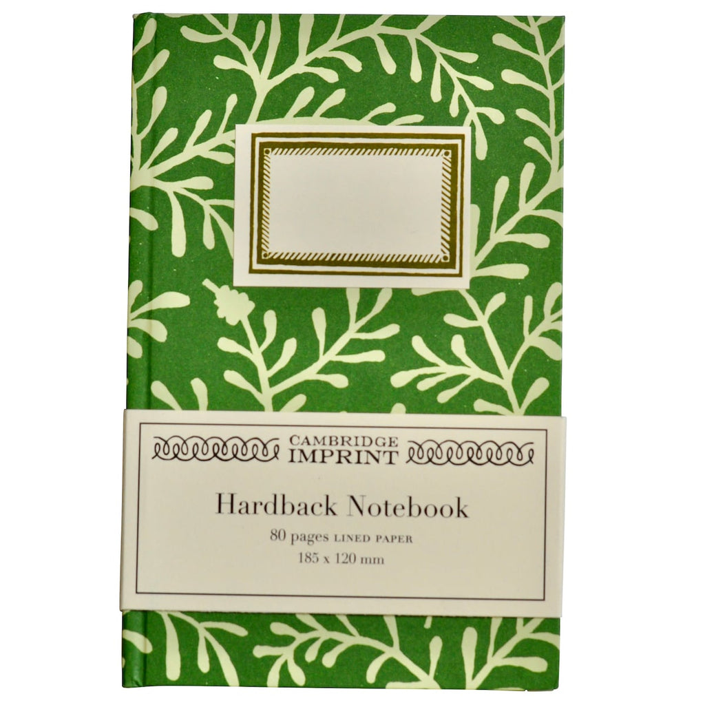 Hardback Notebook Sprig Pea Green (Lined)