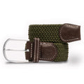 Swole Panda Woven Belt, Khaki Green
