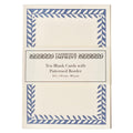 10 Postcards with Patterned Border in Cornflower