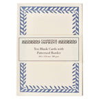 10 Postcards with Patterned Border in Cornflower