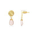 Classic Athena Kate Drop Earrings Pink Chalcedony