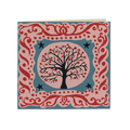 Pack of Ten Square Cards Tree and Stars