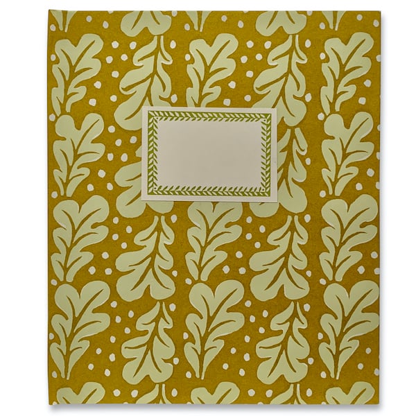 Large Hardback Notebook Quercus Sap Green
