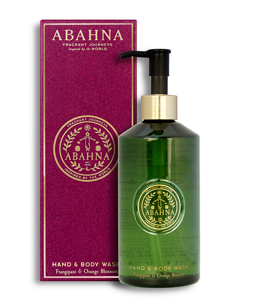 Abahna Hand & Body Wash Frangipani & Orange Blossom 300ml