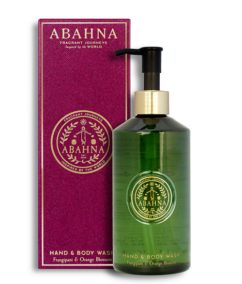 Abahna Hand & Body Wash Frangipani & Orange Blossom 300ml