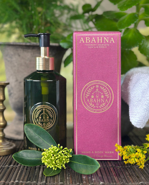 Abahna Hand & Body Wash Frangipani & Orange Blossom 300ml