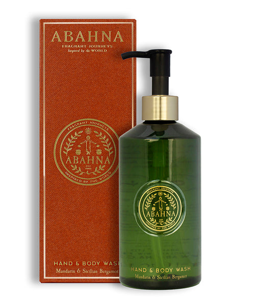 Abahna Hand & Body Wash Mandarin & Sicilian Bergamot 300ml