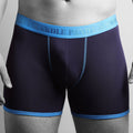 Swole Panda Bamboo Boxers, Navy Blue Band